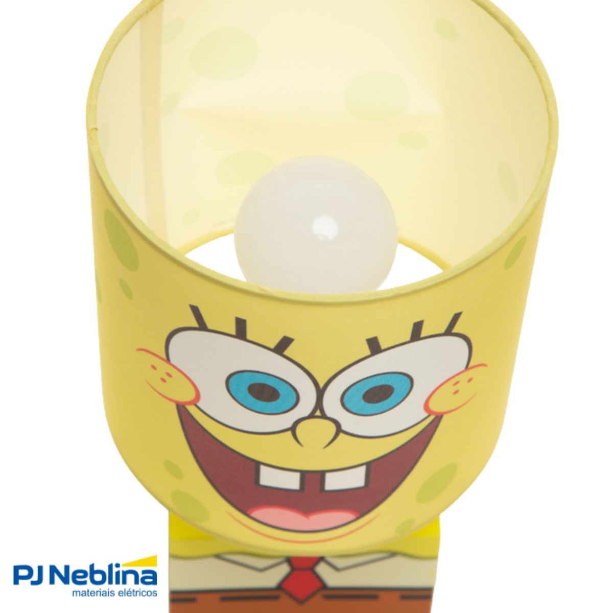 Luminária Abajur Sobrepor Bob Esponja Amarelo 10W E27 Bivolt - Gaya
