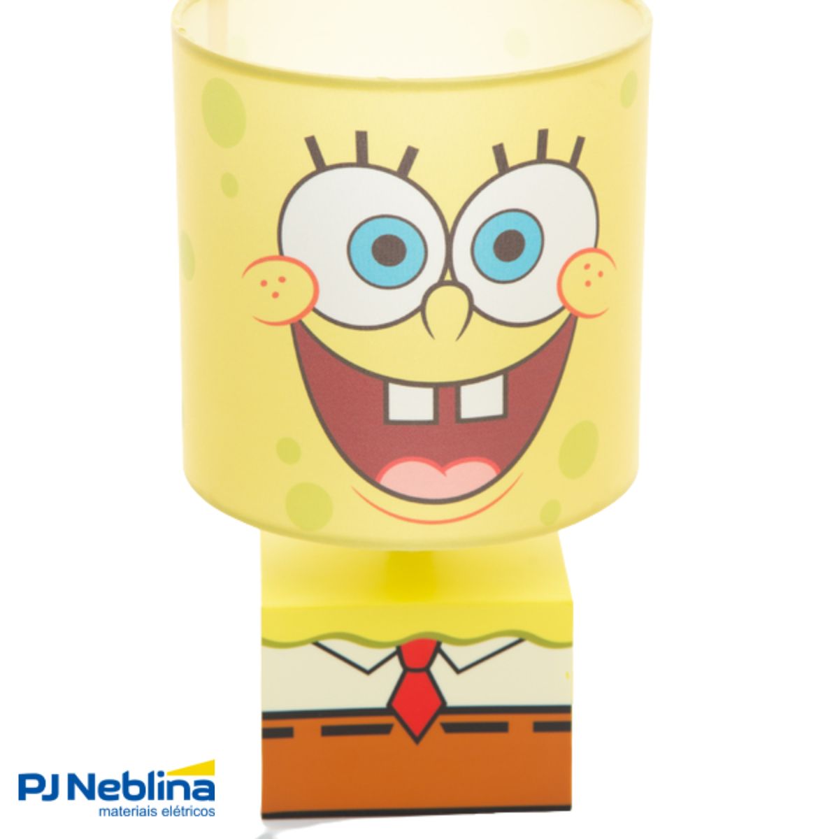 Luminária Abajur Sobrepor Bob Esponja Amarelo 10W E27 Bivolt - Gaya