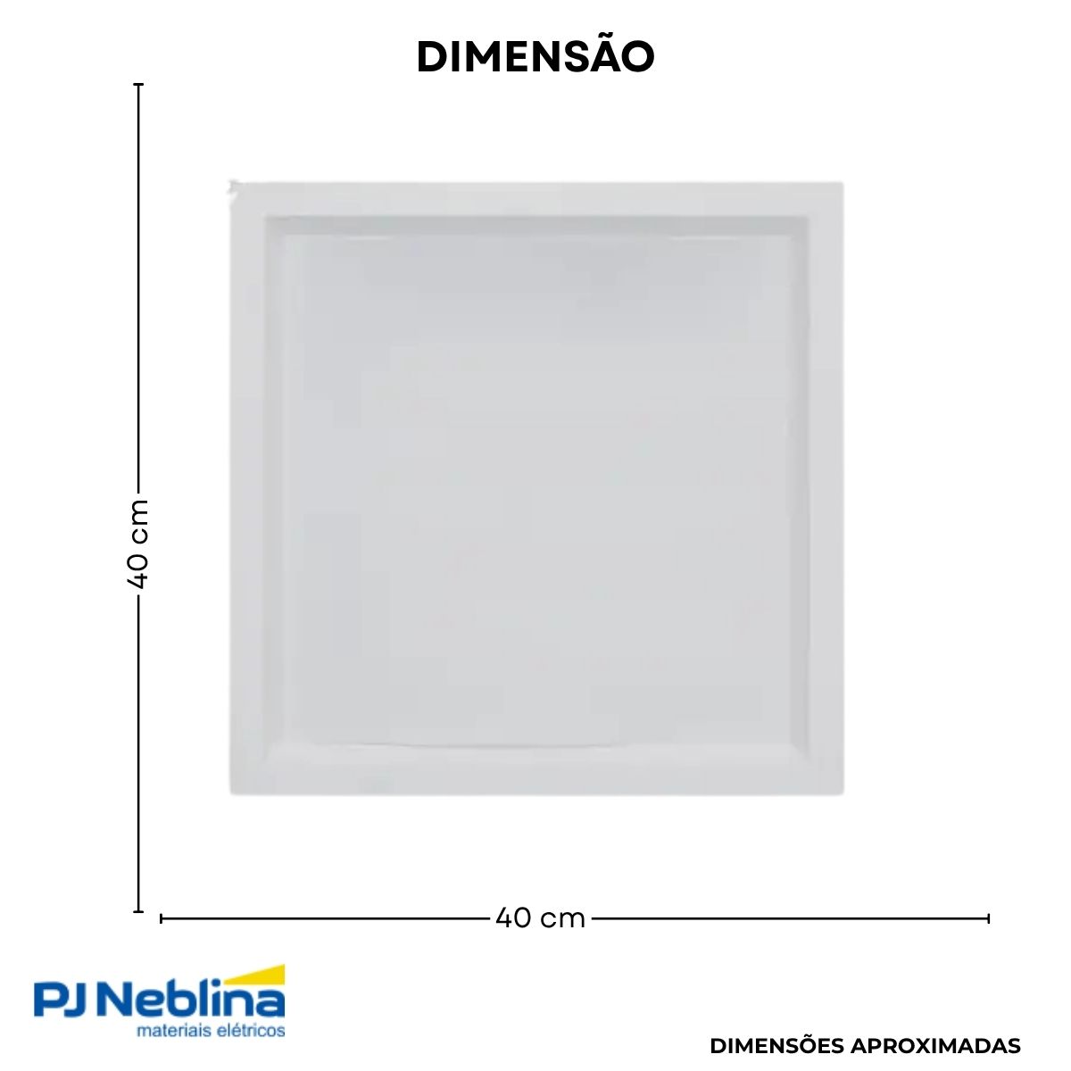 Luminária Painel Led Embutir Quad Bc 36W Bivolt 3000K/4000K/6000K 3000Lm - Gaya