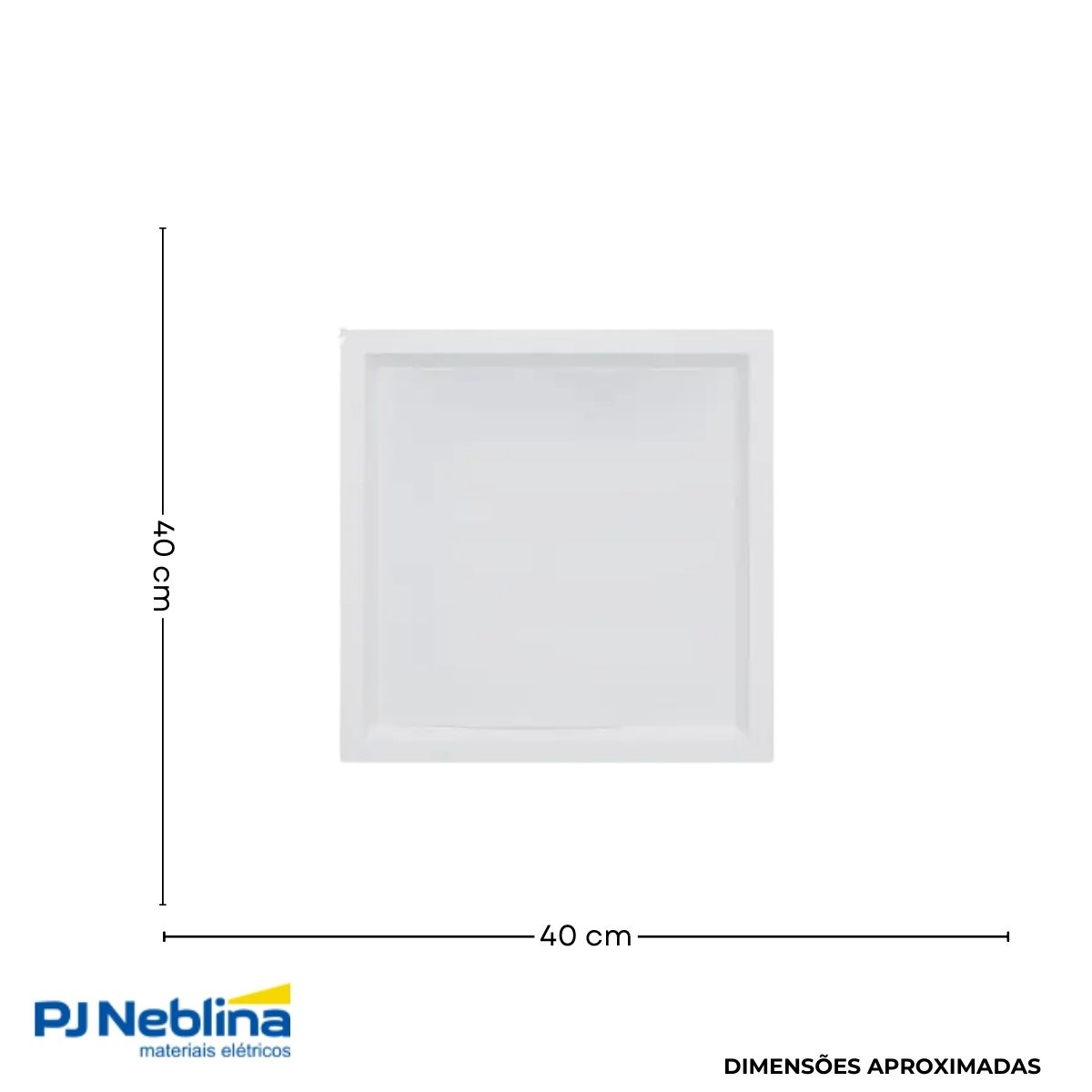 Luminaria Painel Led Sobrepor Quad Bc 18w Bivolt 3000k/4000k