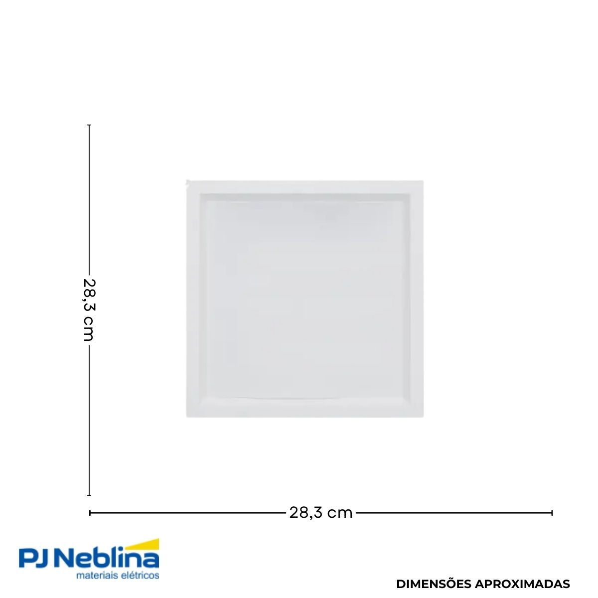 Luminaria Painel Led Sobrepor Quad Bc 24w Bivolt 3000k/4000k