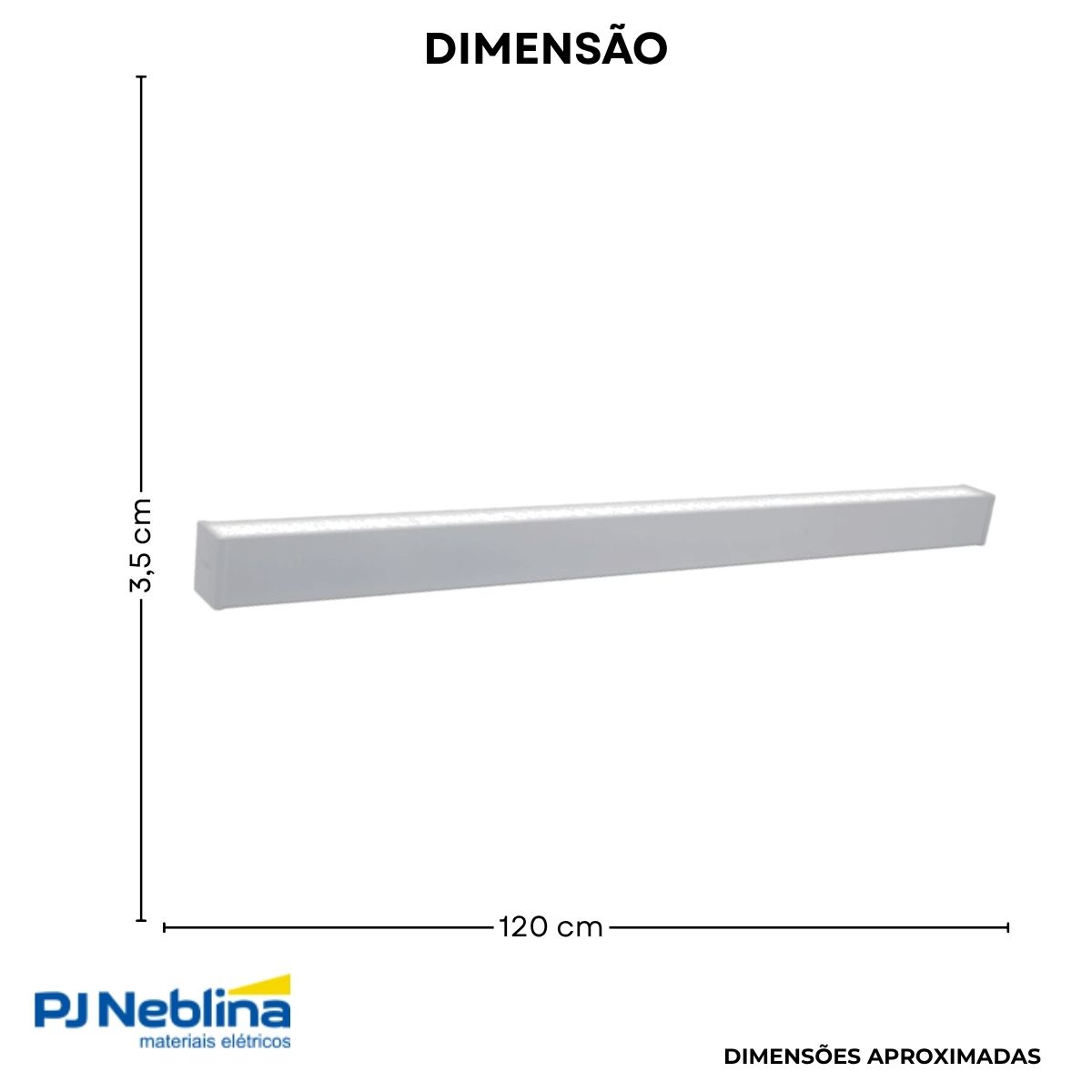 Luminária Linear Led Sobrepor/Pendente Slim Branco 18W 220-240V 4000K Branco Neutro 2500Lm Difusor Policarbonato - Philips