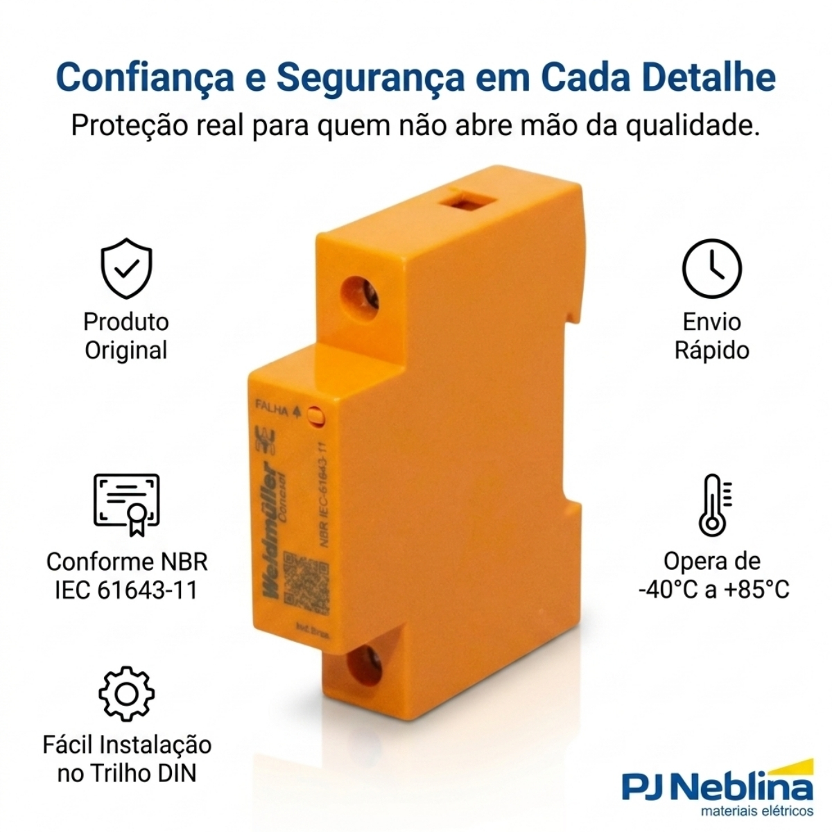 Protetor Surto Dps Monobloco 275V 45Ka Classe Ii - Conexel