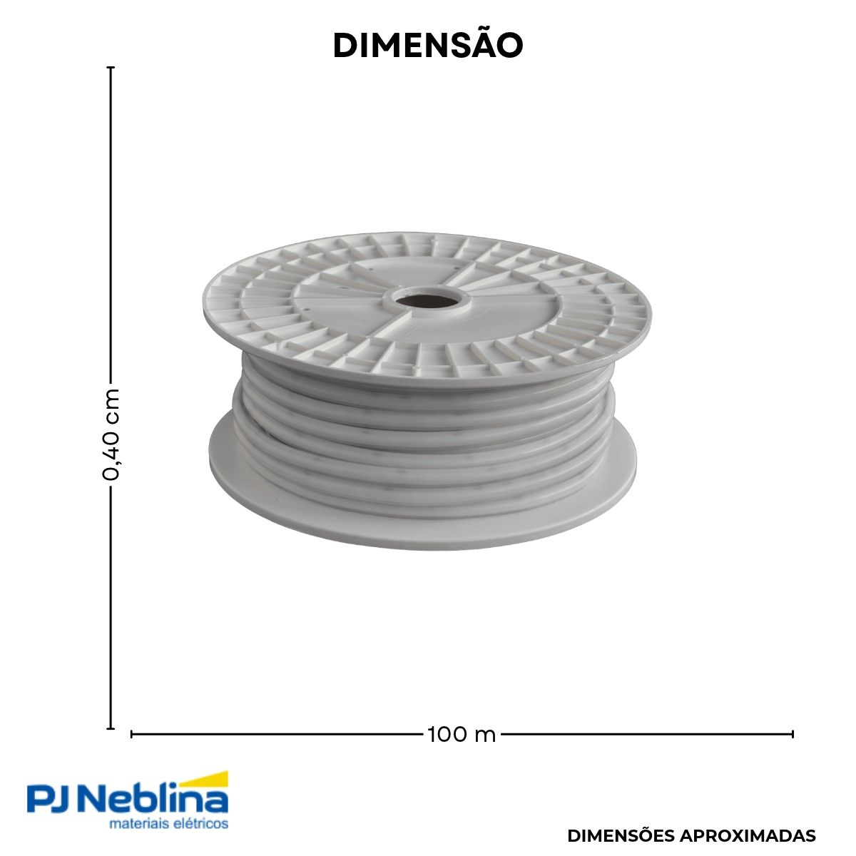 Fita Led 14W 110V 3000K Branco Quente 1400Lm (Rl C/100M) - Gaya