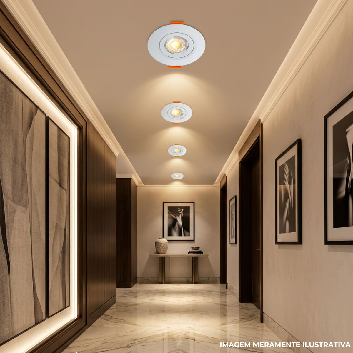 Luminária Spot Led Embutir Red Bc 3W Bivolt 4000K Branco Neutro 230Lm - Elg