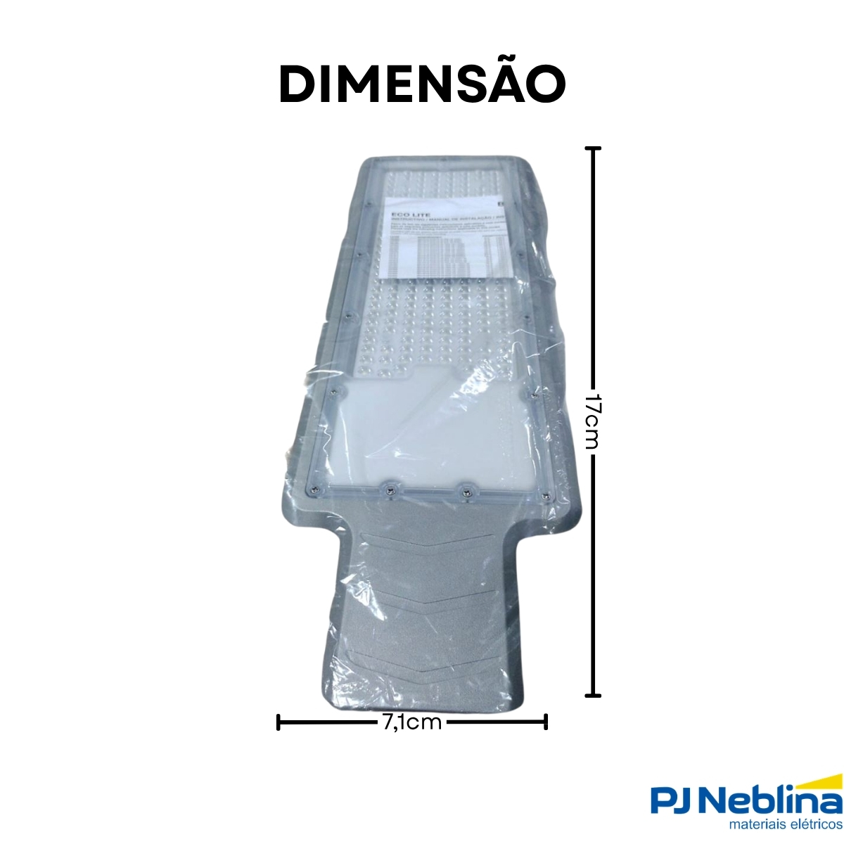 Luminária Publica Led Cinza 150W Bivolt 6500K Branco Frio 16500Lm Ip66 - Bellalux