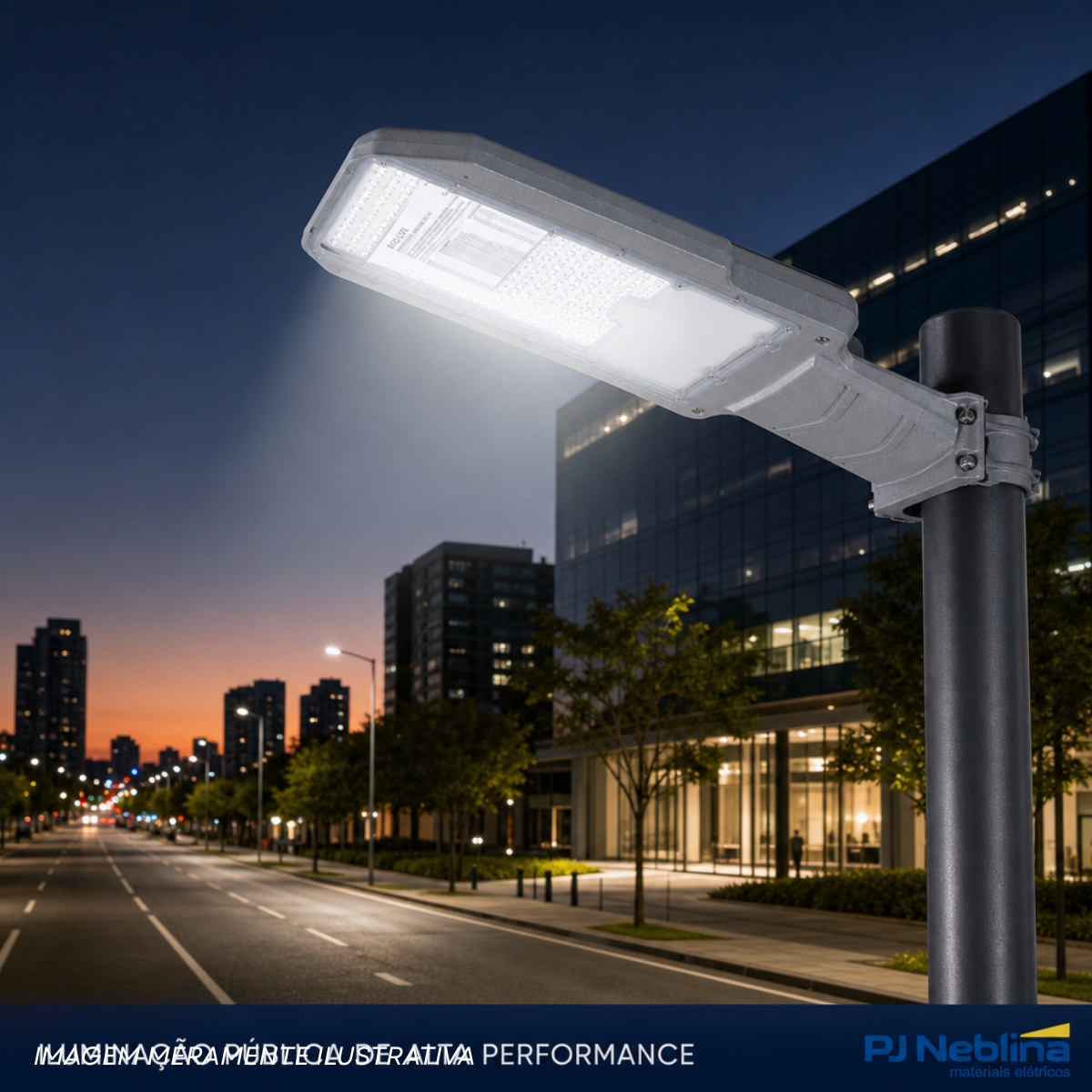 Luminária Publica Led Cinza 150W Bivolt 6500K Branco Frio 16500Lm Ip66 - Bellalux