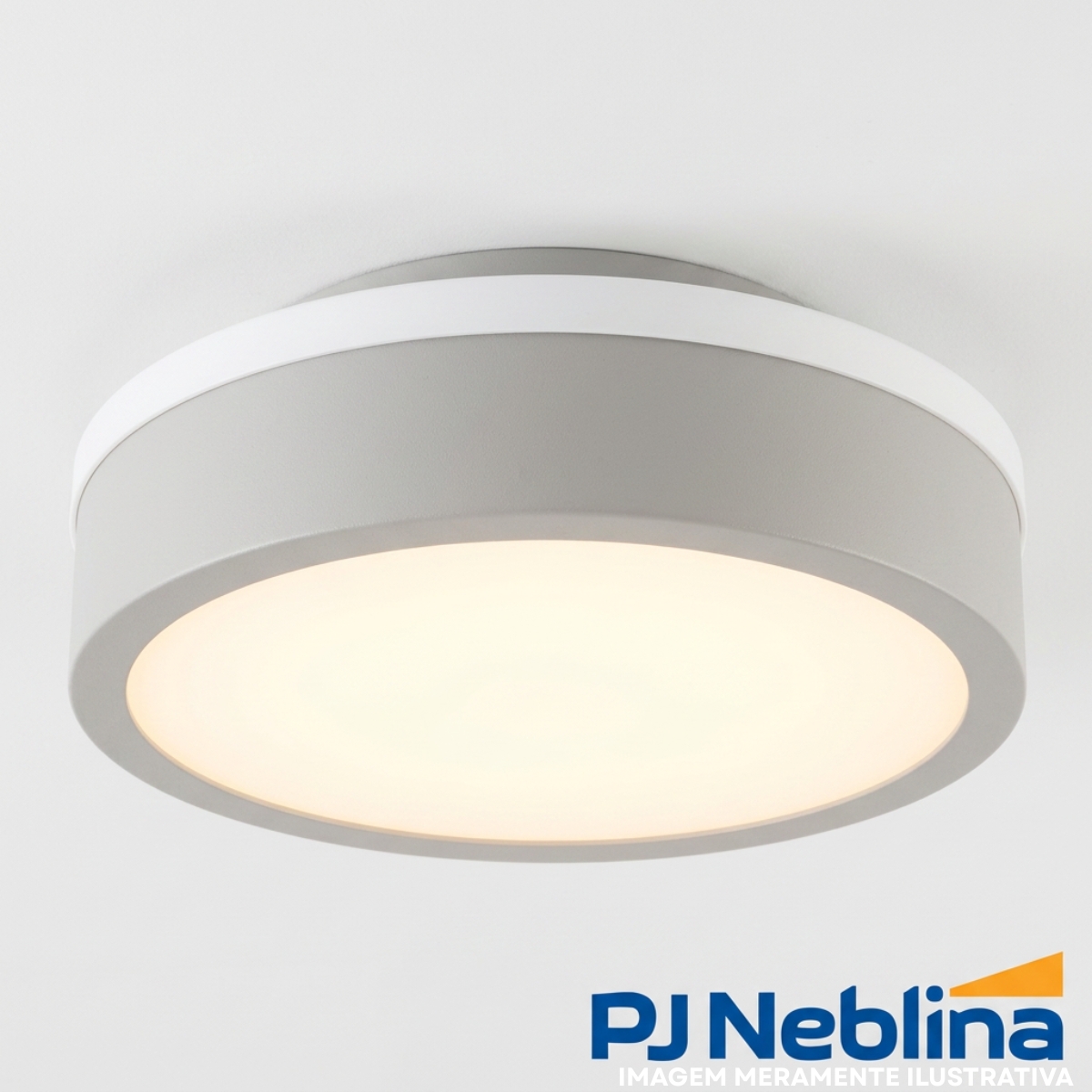 Luminária Plafon Sobrepor Santorini Branco 12W 5Xe27 Bivolt Difusor Poliestireno - Tualix