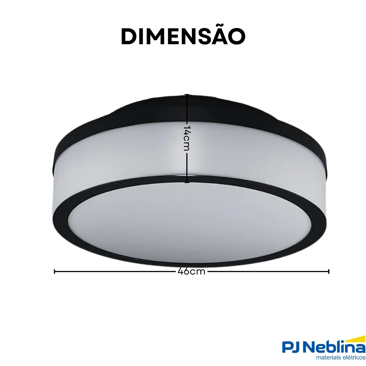 Luminária Plafon Sobrepor Santorini Preto 12W 5Xe27 Bivolt Difusor Poliestireno - Tuaflix
