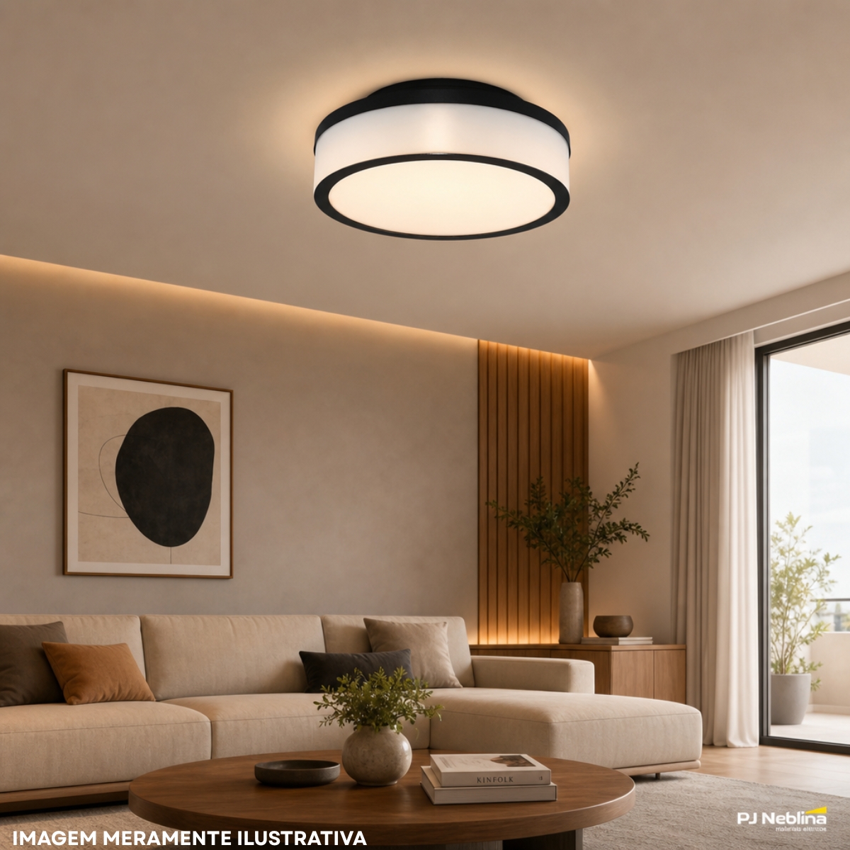 Luminária Plafon Sobrepor Santorini Preto 12W 5Xe27 Bivolt Difusor Poliestireno - Tuaflix