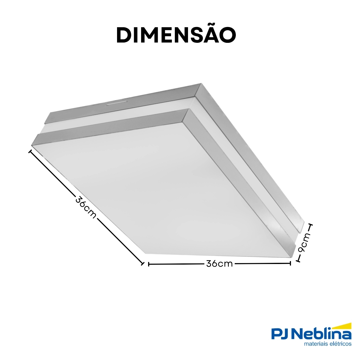 Luminaria Plafon Sobrepor Bilbao Espelhado 15w 4xe27 Bivolt