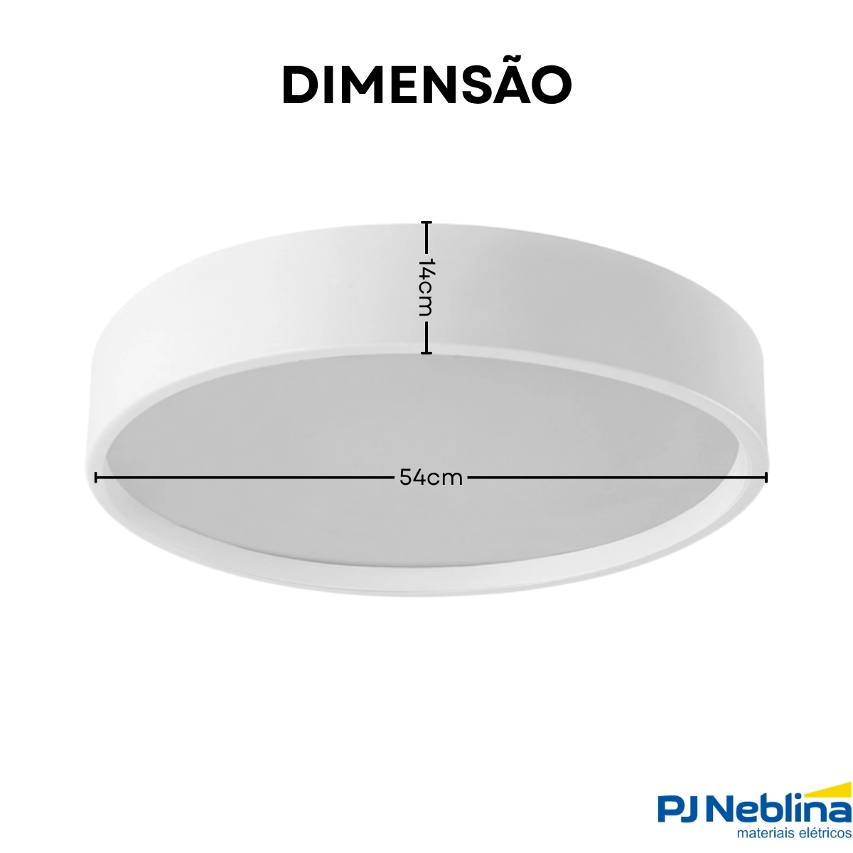 Luminária Plafon Sobrepor Ravena Branco/Branco 15W 6Xe27 Bivolt Difusor Poliestireno - Tualux