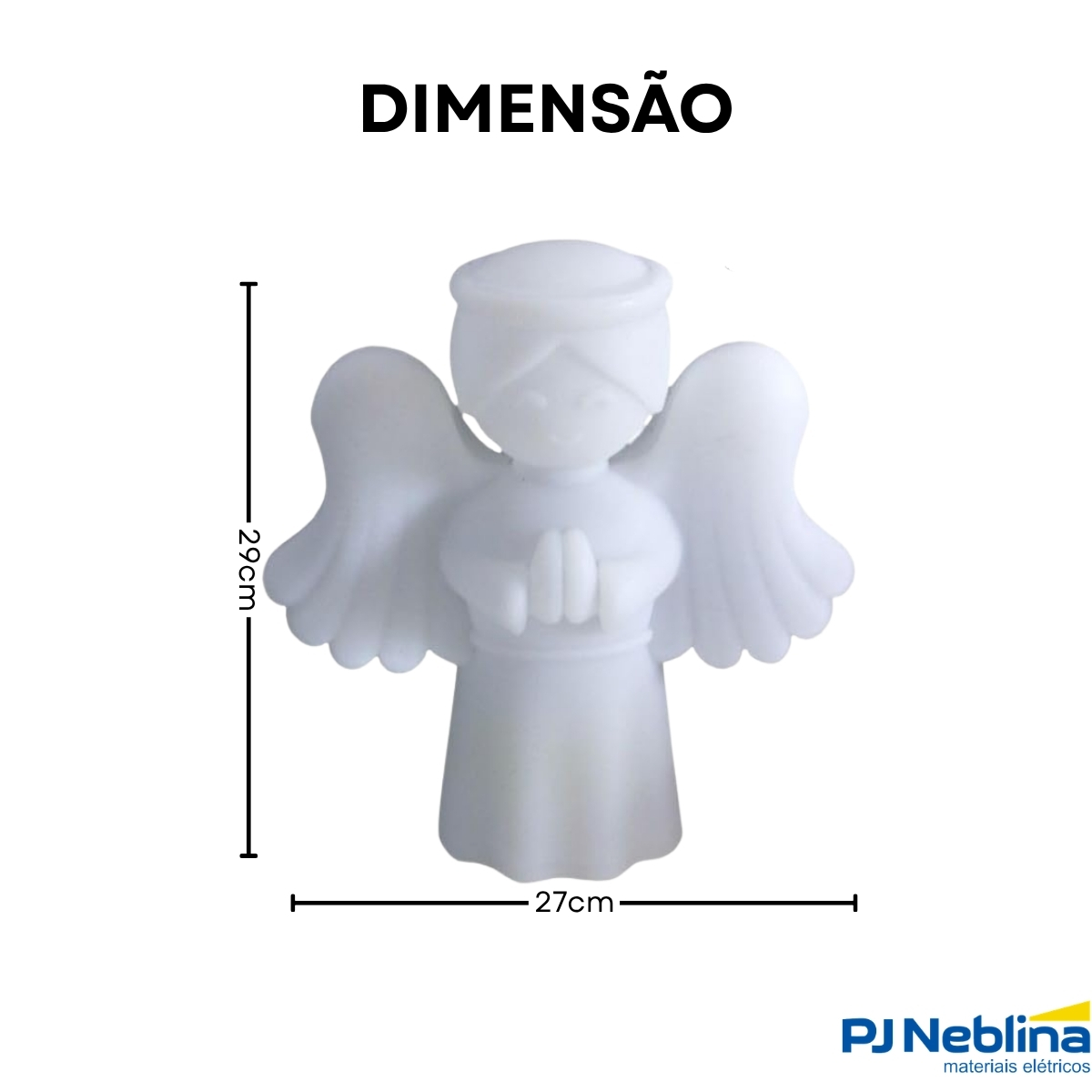 Luminária Mesa Led Anjinho Da Guarda 15W Bivolt Com Cabo 1,80M 1915 - Usare