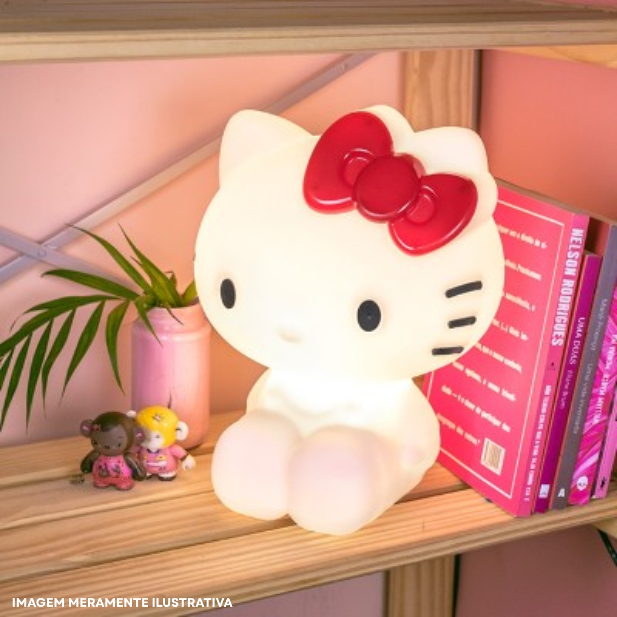 Luminária Mesa Led Hello Kitty 5W Bivolt Com Cabo 1,80M 1915 - Usare