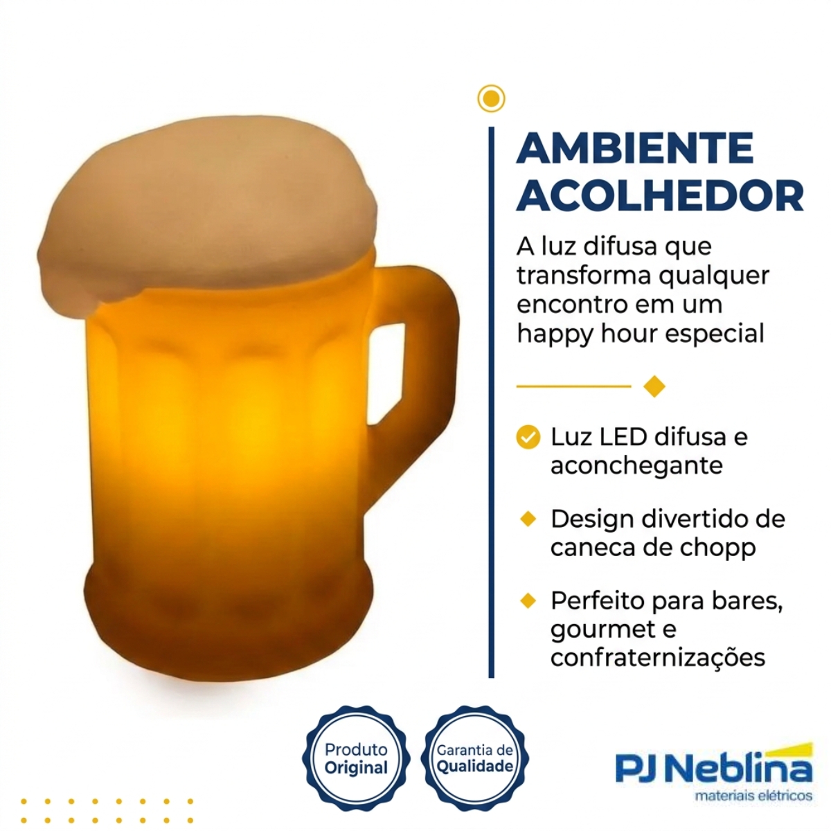 Luminária Mesa Led Chopp 5W Bivolt 2377 - Usare