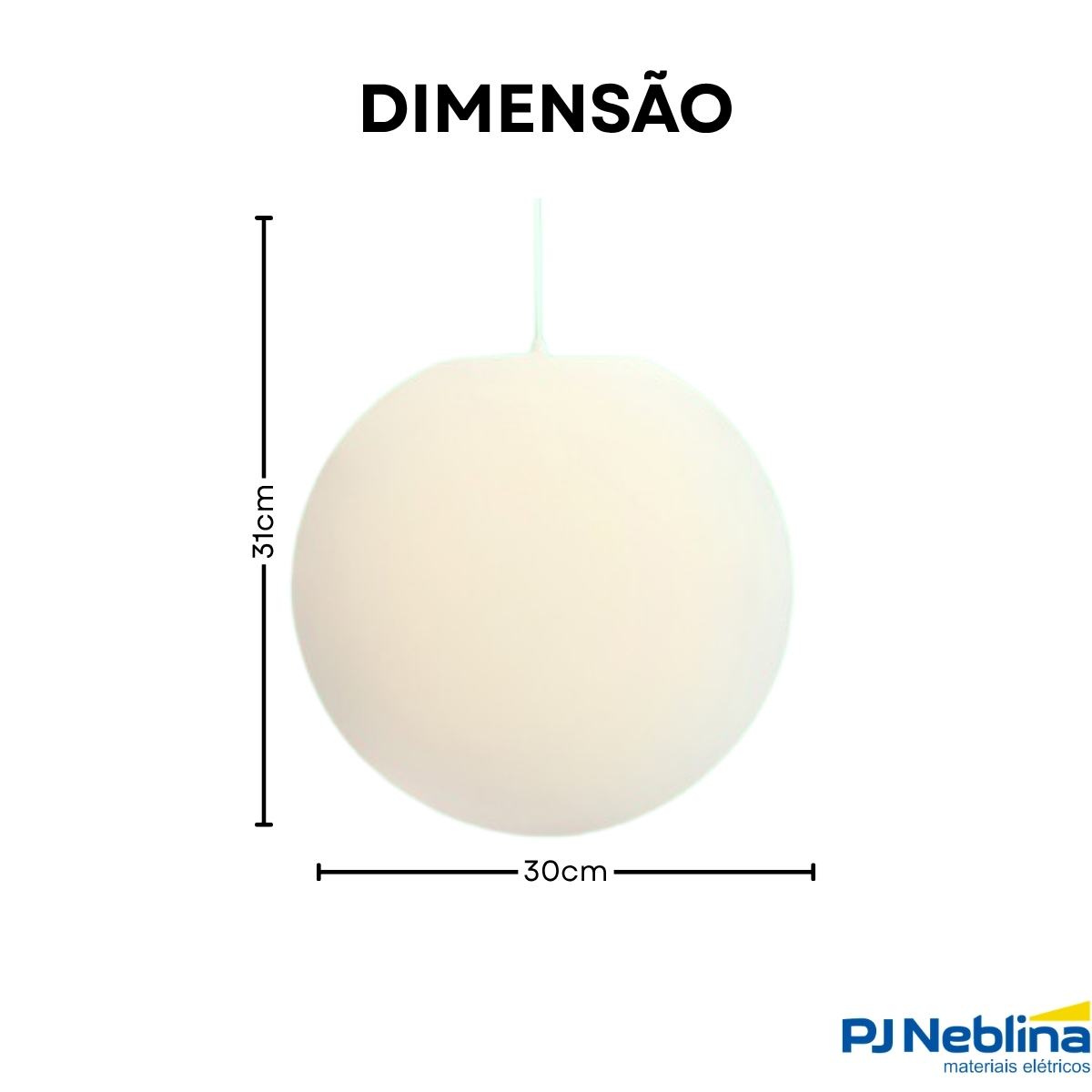 Luminária Pendente Led Esfera 5W Bivolt 1856 - Usare