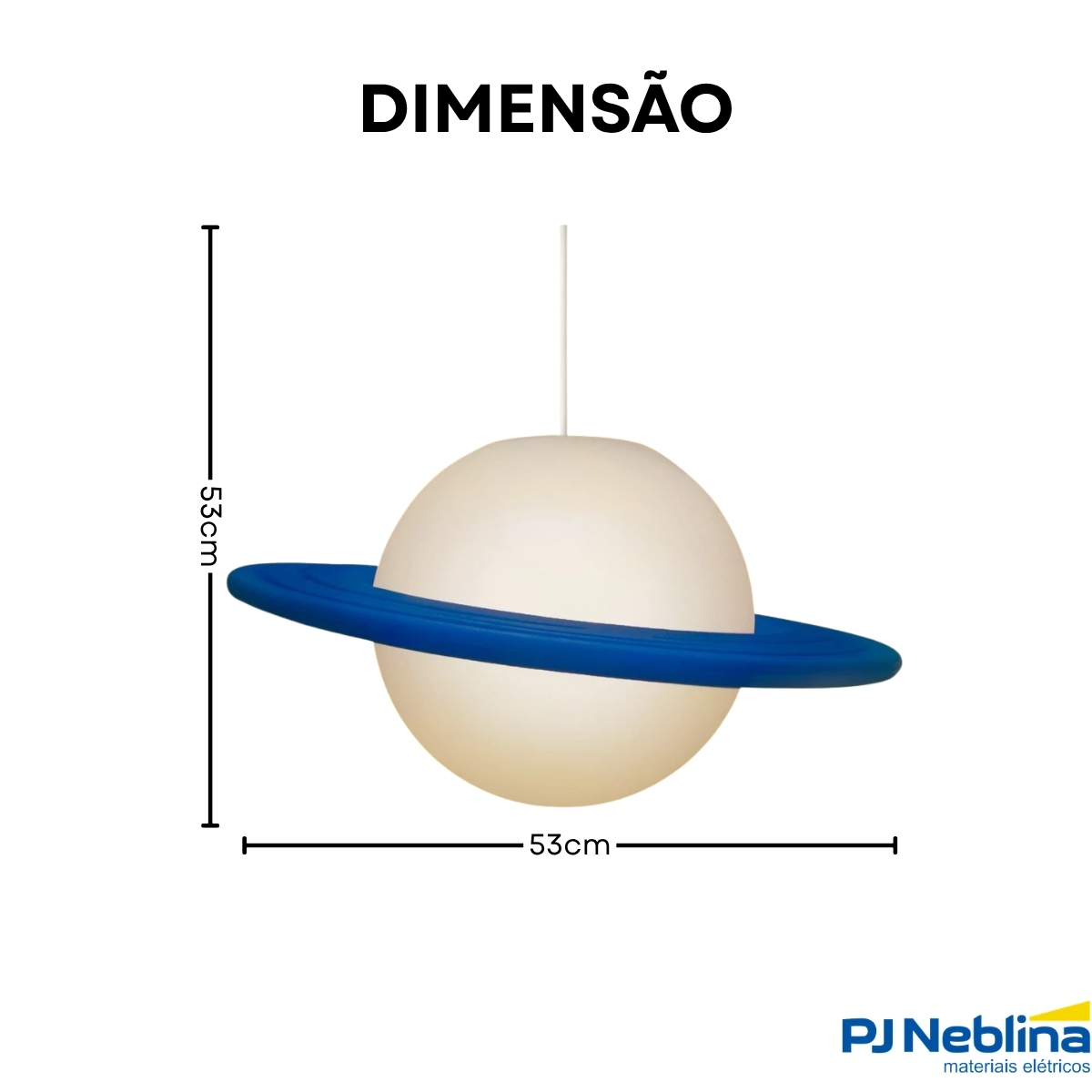 Luminária Pendente Led Saturno 15W Bivolt 1772 - Usare