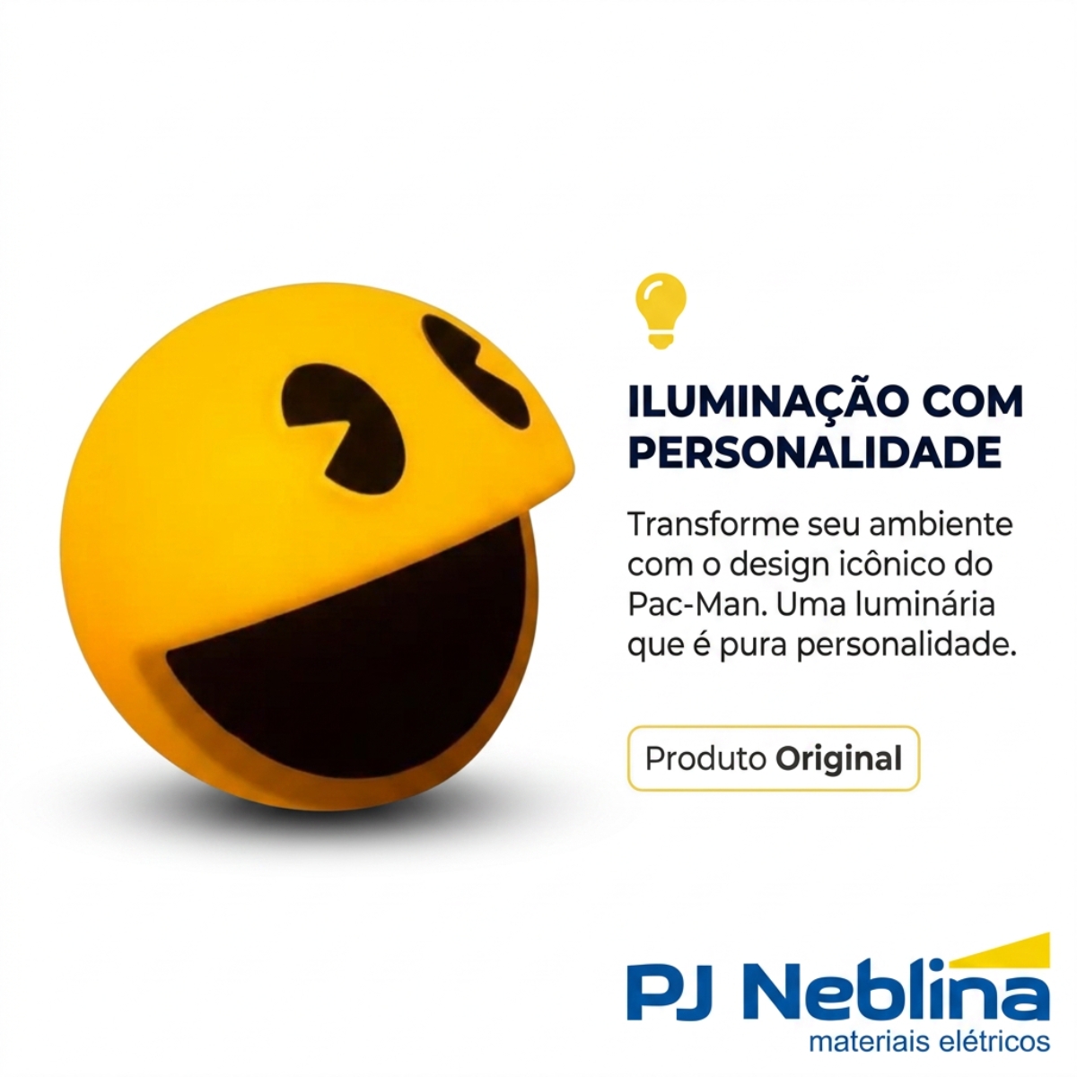 Luminária Mesa Led Pacman 5W Bivolt Com Cabo 1,80M 1946 - Usare