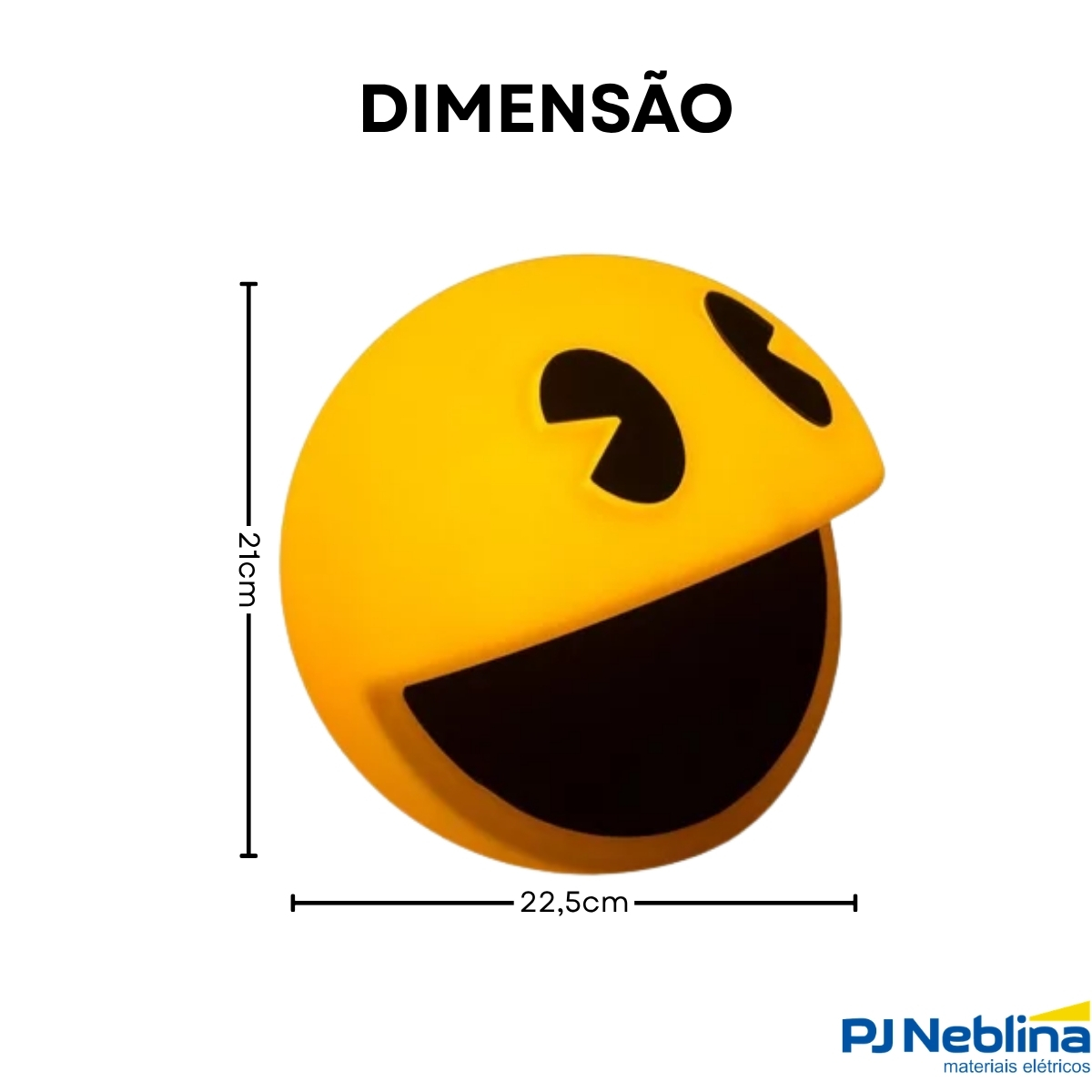 Luminária Mesa Led Pacman 5W Bivolt Com Cabo 1,80M 1946 - Usare