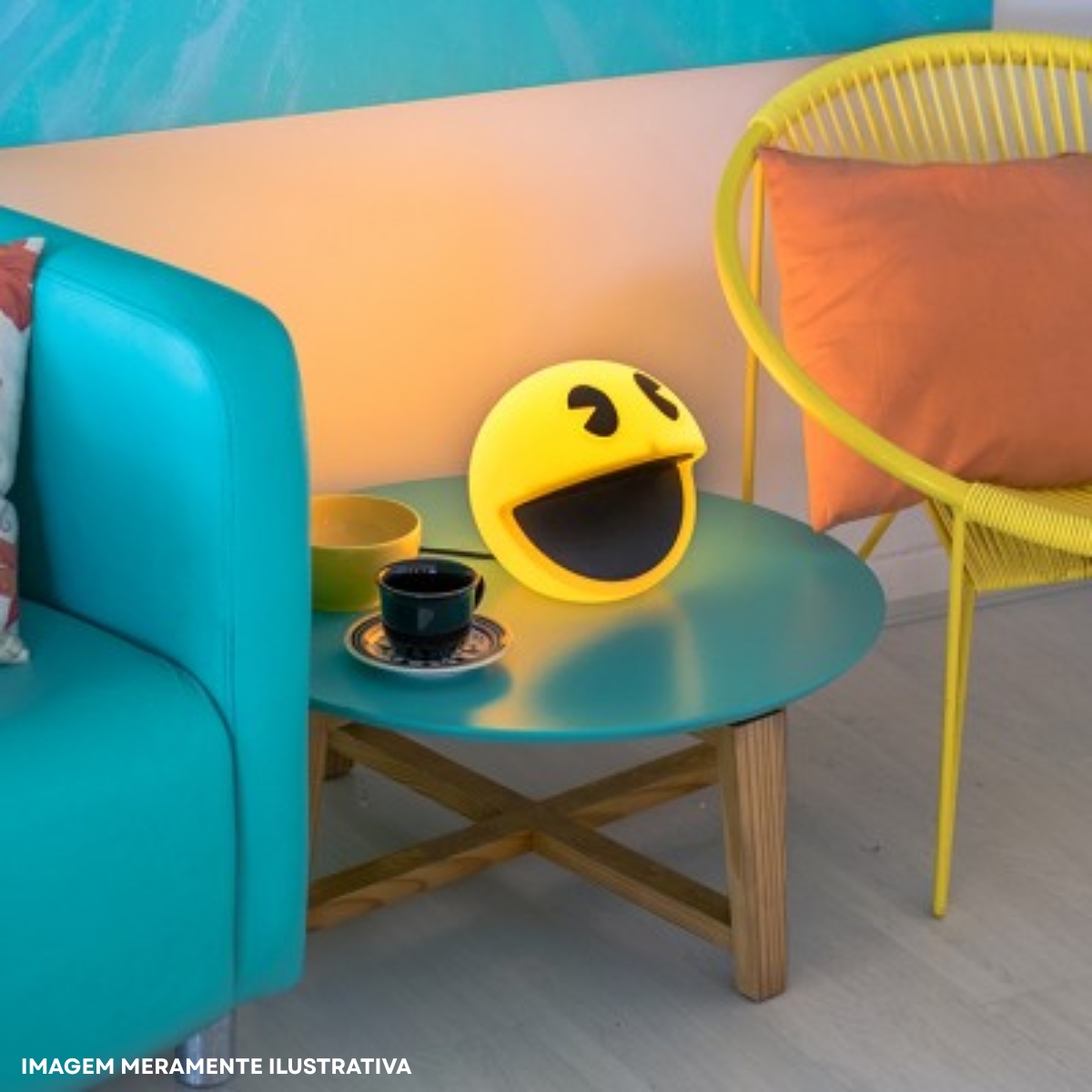 Luminária Mesa Led Pacman 5W Bivolt Com Cabo 1,80M 1946 - Usare