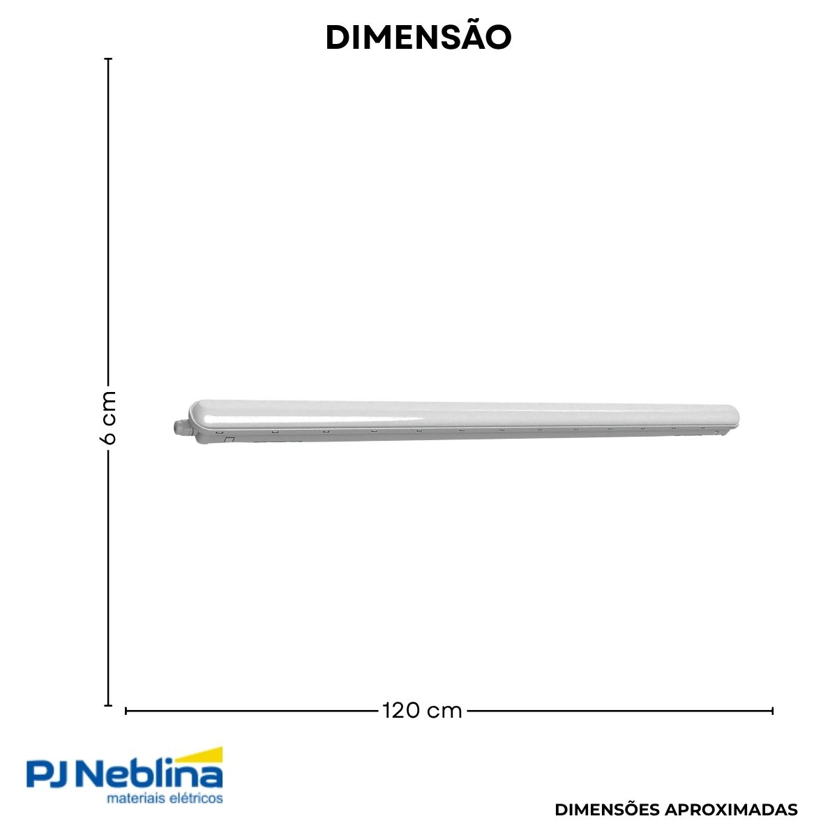 Luminaria Hermetica Led Sobrepor 36w 220-240v 6500k Branco F