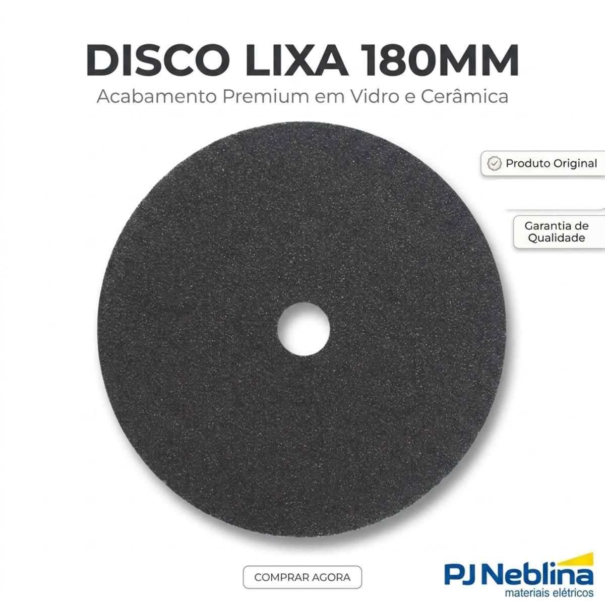 Disco Lixa Vidro/Cerâmica 180Mm G100 W-Max - Wurth
