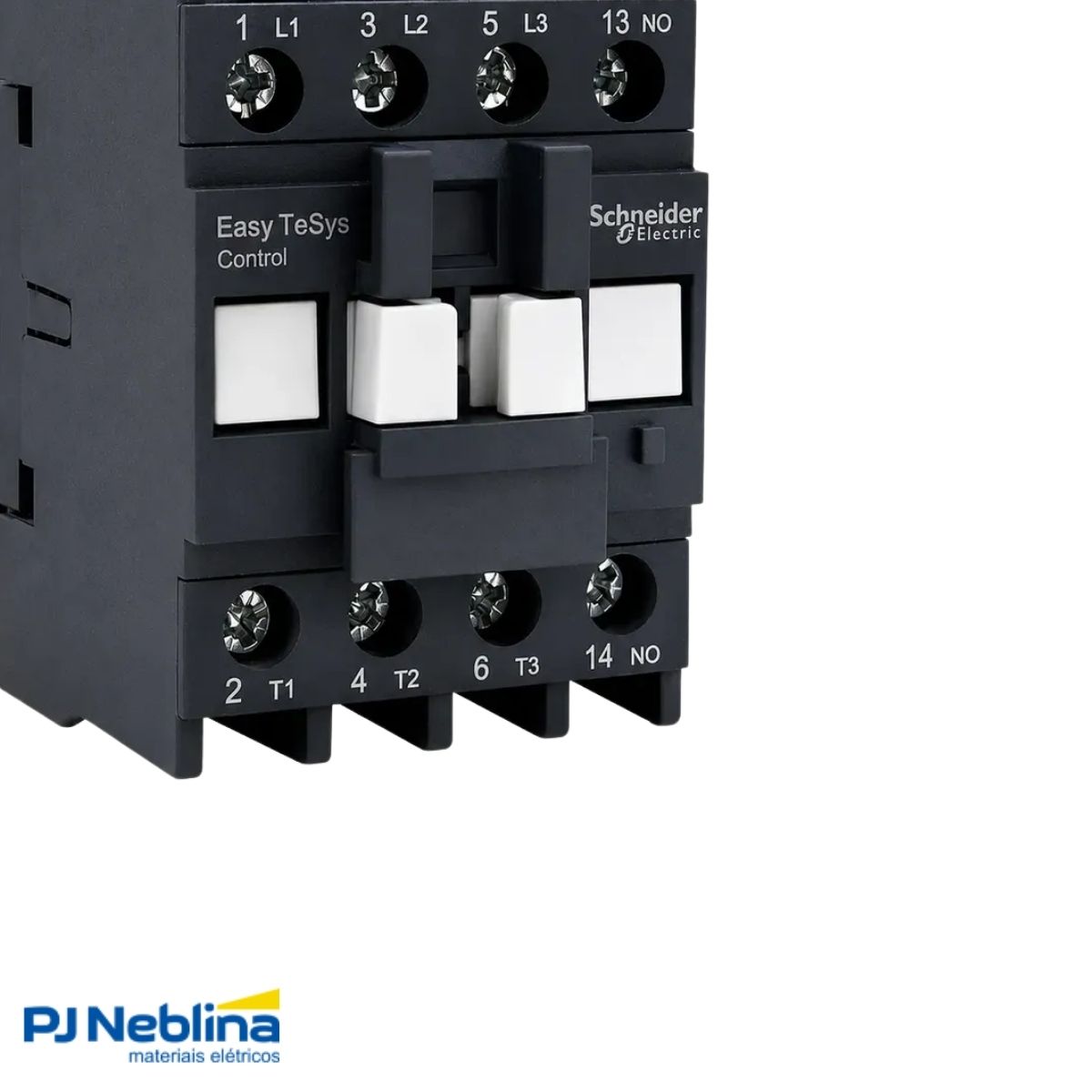 Contator Potência Tripolar 9A 24Vcc 1Na+2Nf 50/60Hz - Schneider