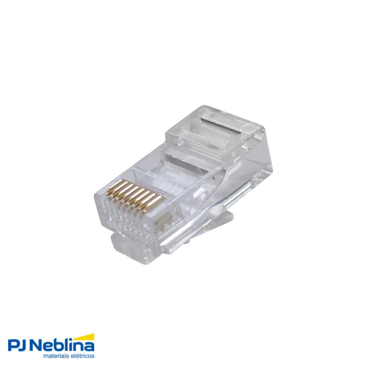Conector Modular Rj45 Macho Cat5E 8 Vias Transparente - Furukawa