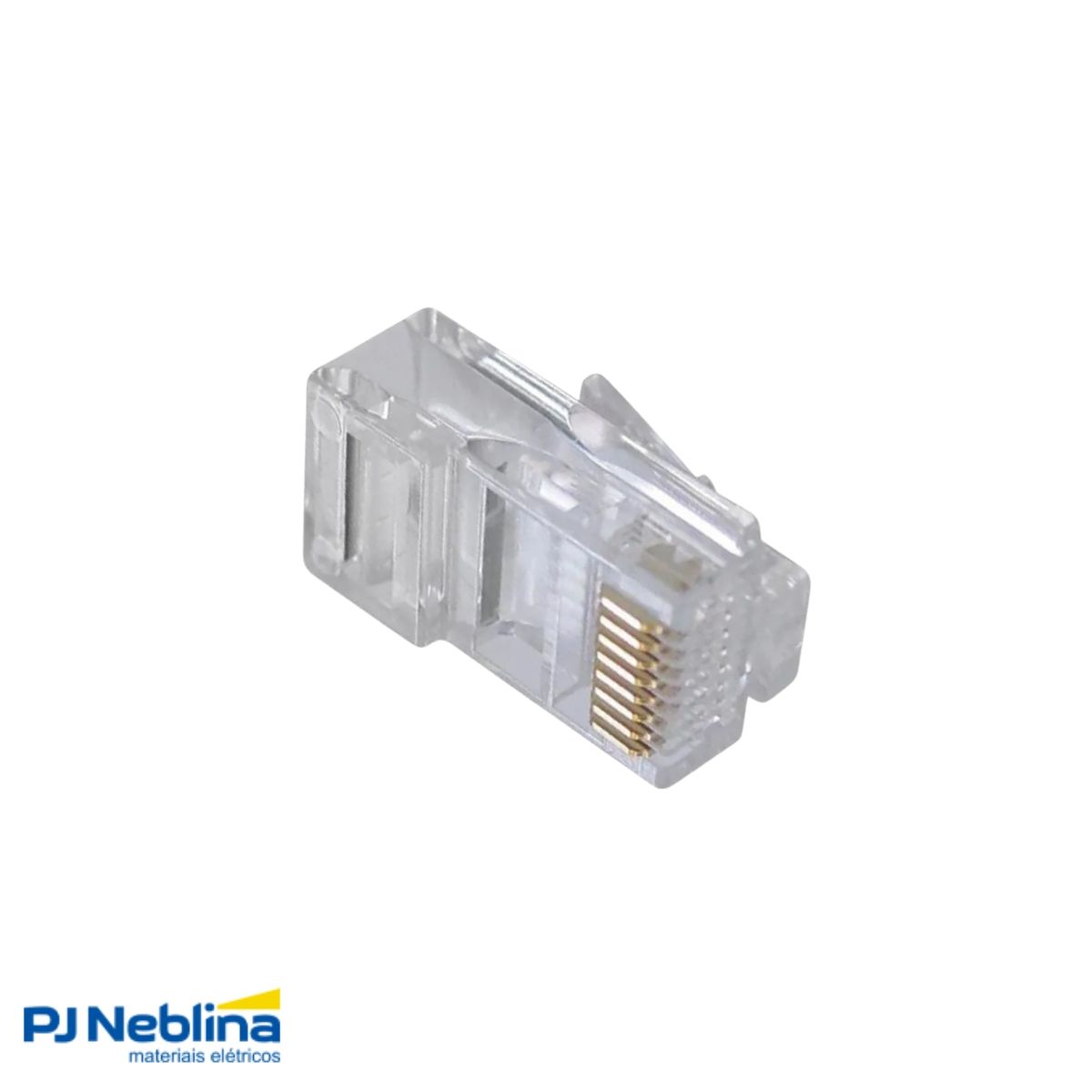 Conector Modular Rj45 Macho Cat5E 8 Vias Transparente - Furukawa
